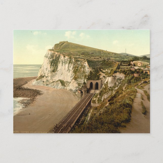 Shakespeare's Cliff, Dover, Kent, England Postkarte (Vorderseite)