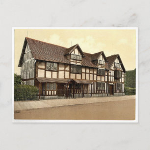 Shakespeares Geburtsort, Stratford-on-Avon, Engla Postkarte