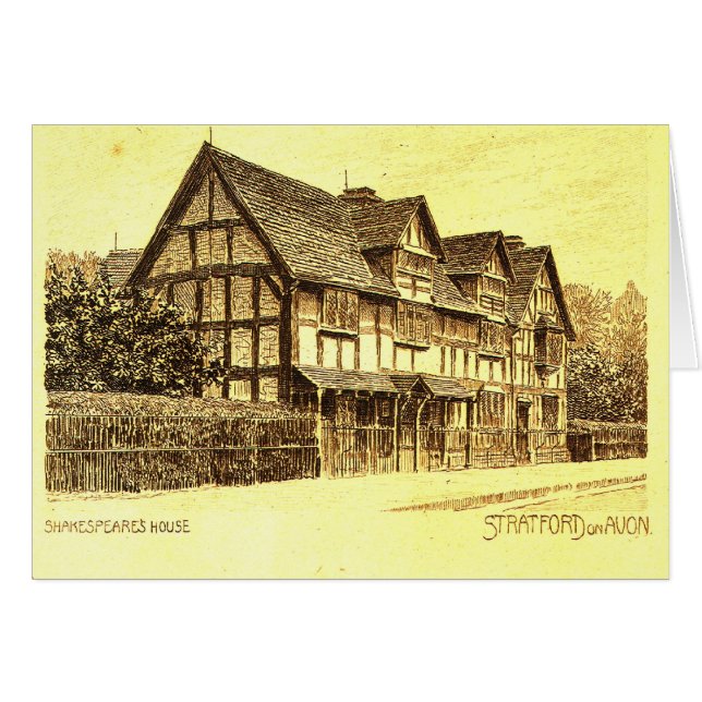 Shakespeares Haus Stratford auf Avon (Vorderseite (Horizontal))