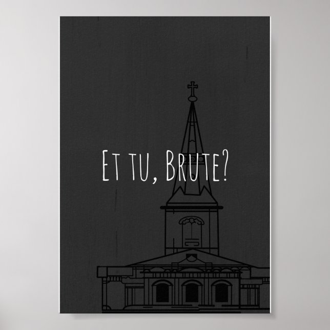 Shakespeares Julius Cäsar "Et tu, Brute?" Poster (Vorne)