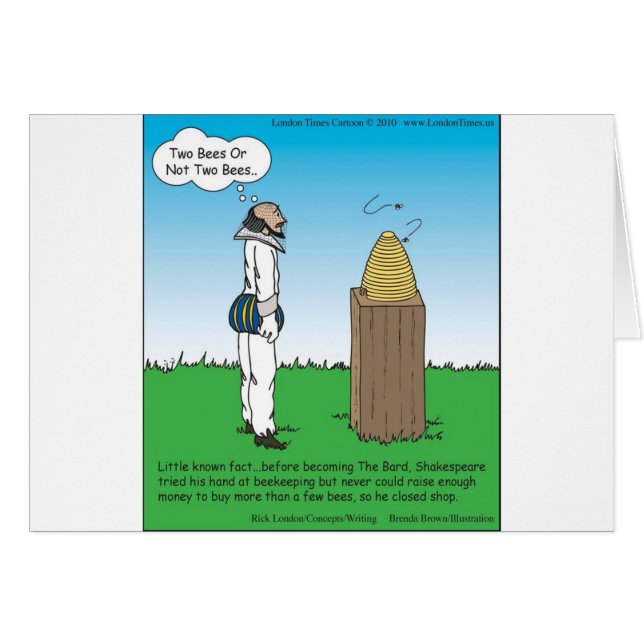 Shakespeare's The BeeKeeper Funny Gifts & T-Shirts (Vorderseite (Horizontal))