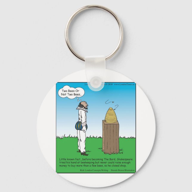 Shakespeare's The BeeKeeper Funny Gifts & T-Shirts Schlüsselanhänger (Vorderseite)