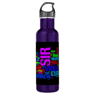Shakespeares zwölfte Nachtwasser-Flasche Edelstahlflasche