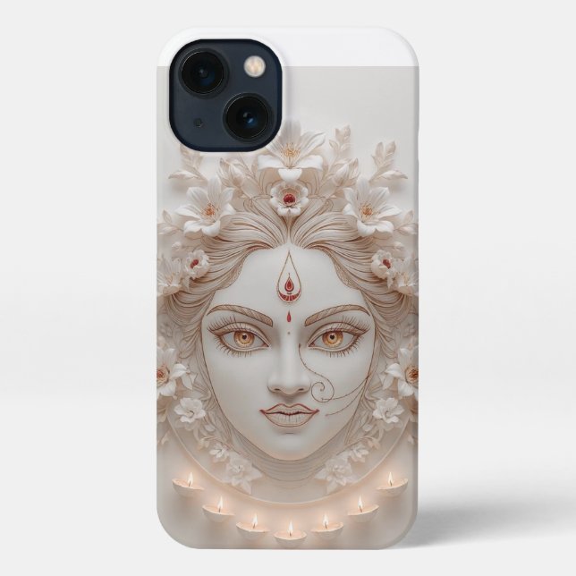 Shakti inside - Minimal Devi Illustration iPhone Hülle (Rückseite)