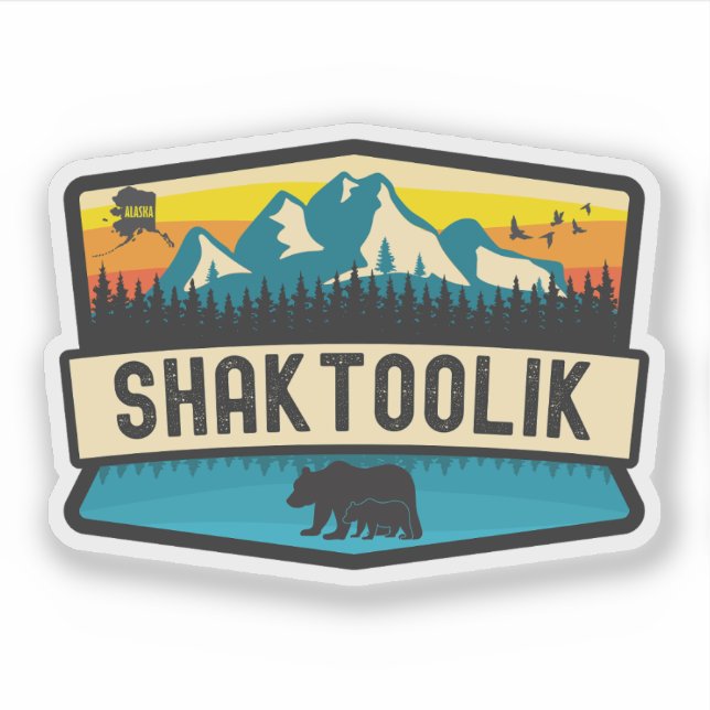 Shaktoolik, Alaska Aufkleber (Vorderseite)