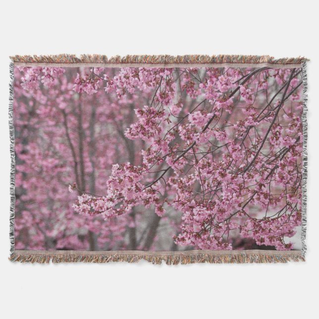 Shakura Cherry Blüten pink Decke (Vorderseite)
