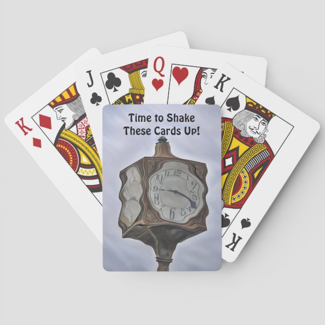 Shaky Cards Uhr Kunstspiele Karten Spielkarten (Rückseite)