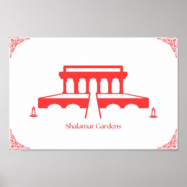 Shalimar Garden Lahore | Poster de Shalamar Garden (Devant)