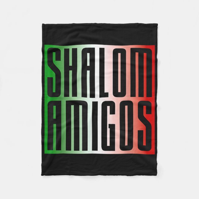 Shalom Amigos Fleecedecke (Vorderseite)