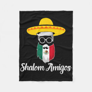 Shalom Amigos - Jüdisch-mexikanisch-Hanukkah Cinco Fleecedecke