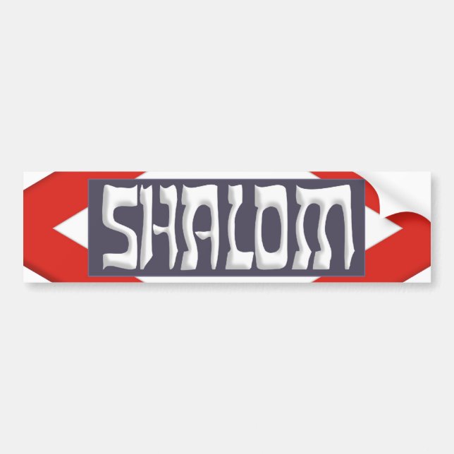 Shalom Autoaufkleber (Vorne)