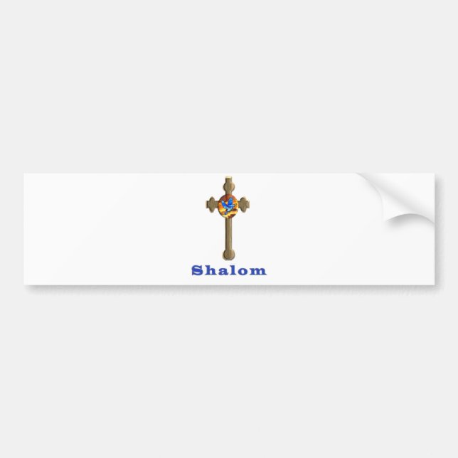 Shalom Autoaufkleber (Vorne)