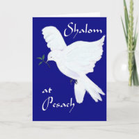 Shalom bei Pesach! E-weiß Taube des Friedens