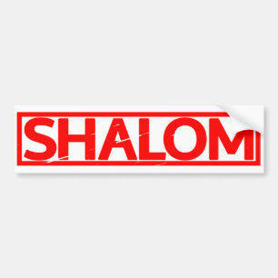 Shalom-Briefmarke Autoaufkleber