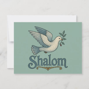 Shalom Dove Peace Earth Postkarte