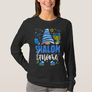 Shalom Gnom Menora Dreidel Chanukka Chanukka Jude T-Shirt