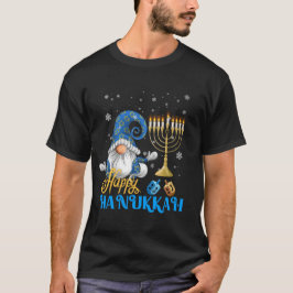 Shalom Gnome Happy Hanukkah Chanukah T-Shirt