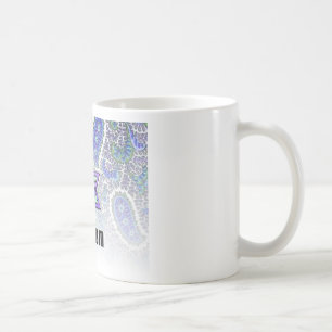 Shalom in blauem Paisley Kaffeetasse
