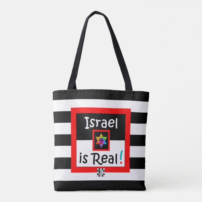 Shalom! / Israel ist echt! Tasche! Tasche (Rückseite)