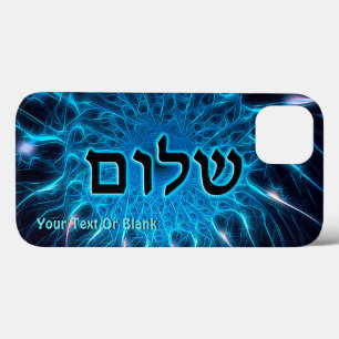 Shalom On Blue Fraktal Case-Mate iPhone Case