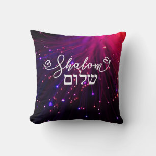 Shalom Peace Vielleicht haben Sie Frieden in Pink  Kissen