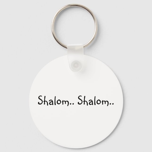 Shalom. Shalom. - Schlüsselkette Schlüsselanhänger (Vorderseite)
