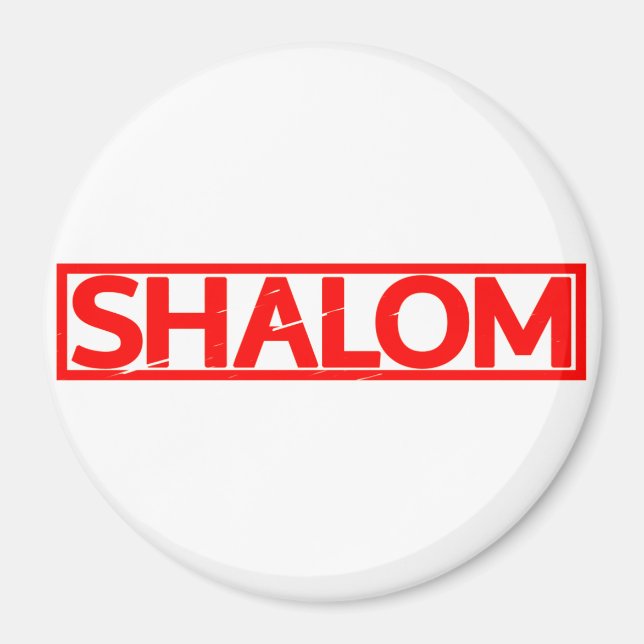 Shalom Stamp Magnet (Vorne)