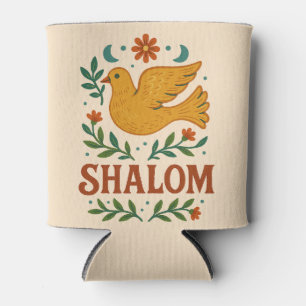 Shalom Taube Frieden Erde Dosenkühler