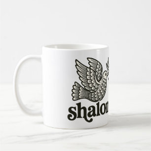 Shalom-Taube Frieden Erde Kaffeetasse