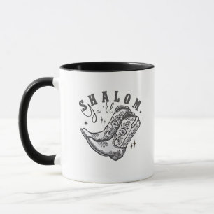Shalom Y'all Cowboy Jewish Hanukkah West Tasse