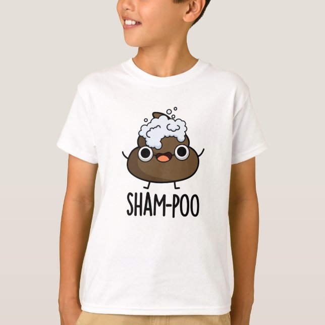 Sham-poo Funny Gekackt mit Shampoo Blasen Pub T-Shirt (Vorderseite)
