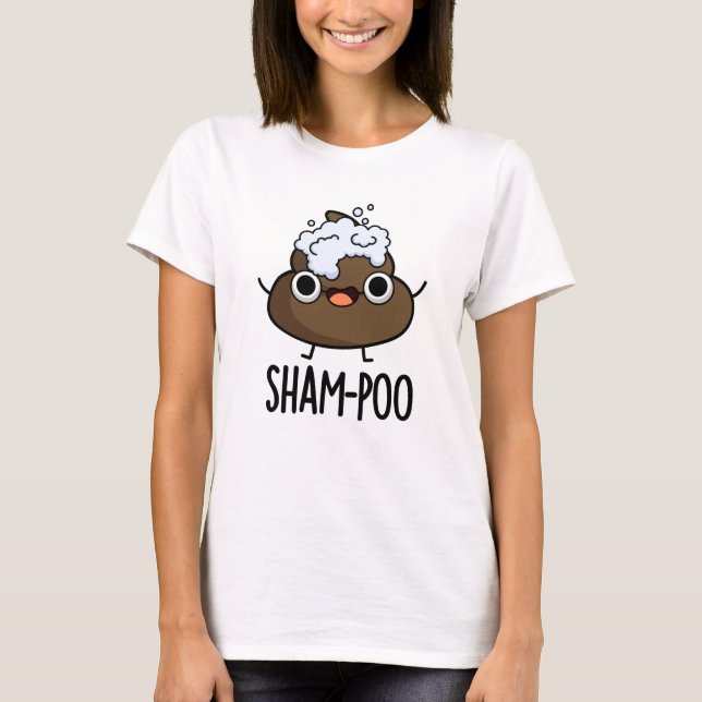 Sham-poo Funny Gekackt mit Shampoo Blasen Pub T-Shirt (Vorderseite)