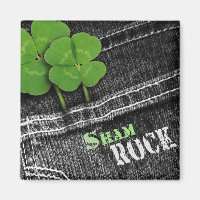 Sham Rock. Black Denim St. Patrick's Day