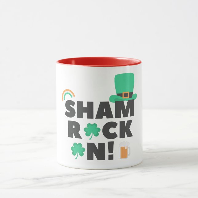 "SHAM ROCK N!" ZWEI ZWEI TASSE. MUG TASSE (Zentrum)
