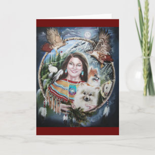 Shaman , carte de voeux pour femme médecin