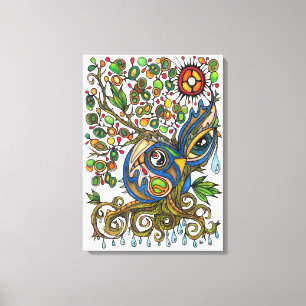 Shaman-Geist:  Der weinende Baum-Geist (SÜDEN) Leinwanddruck