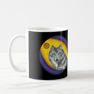 Shaman-heilender Wolf Kaffeetasse