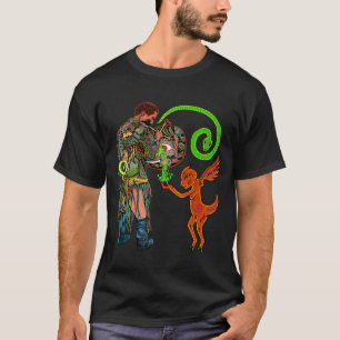 Shaman in den Geist-Reichen (Männer delux) T-Shirt