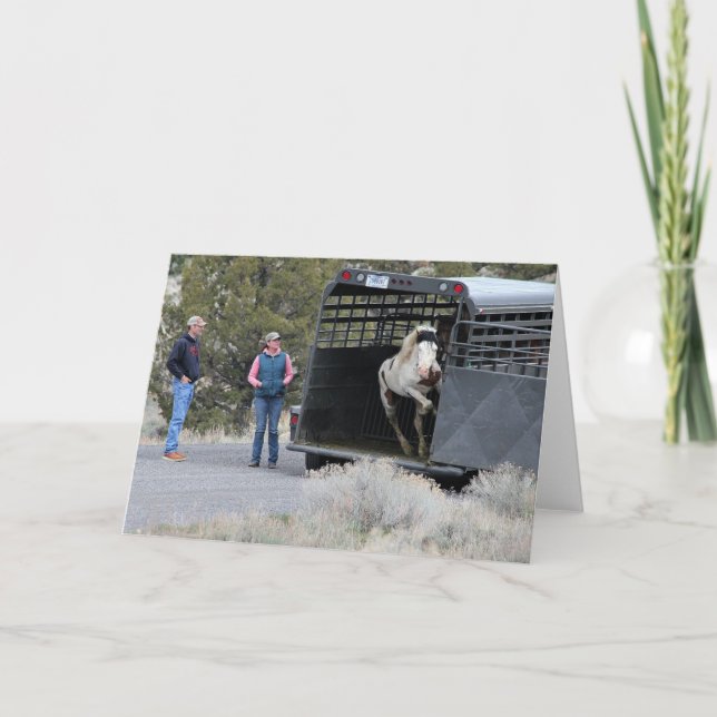 Shaman Jumping hors de la carte de note pliée de l (Devant)