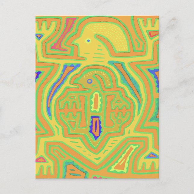 Shaman mit Kind Postkarte (Vorderseite)