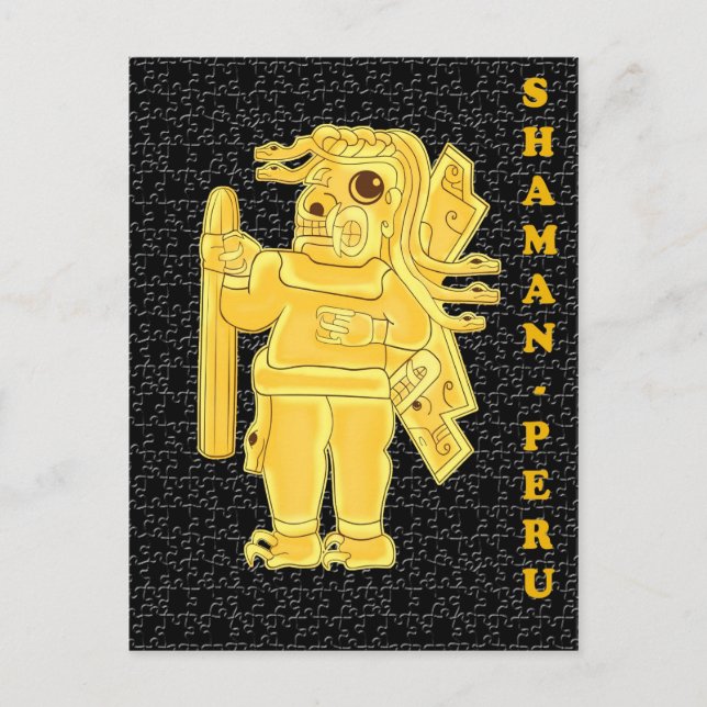 SHAMAN-PERU POSTKARTE (Vorderseite)