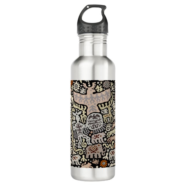 Shaman Peyote Ritual Edelstahlflasche (Vorderseite)