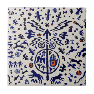 Shaman Ritual Talisman Tile Fliese