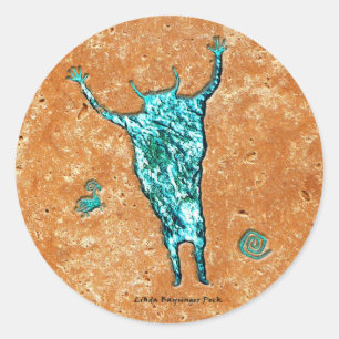 Shaman Runder Aufkleber