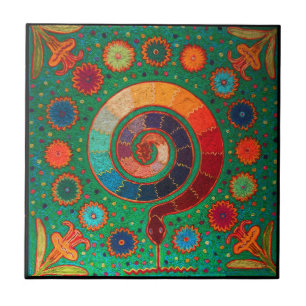 Shaman Serpent Ritual Fliese