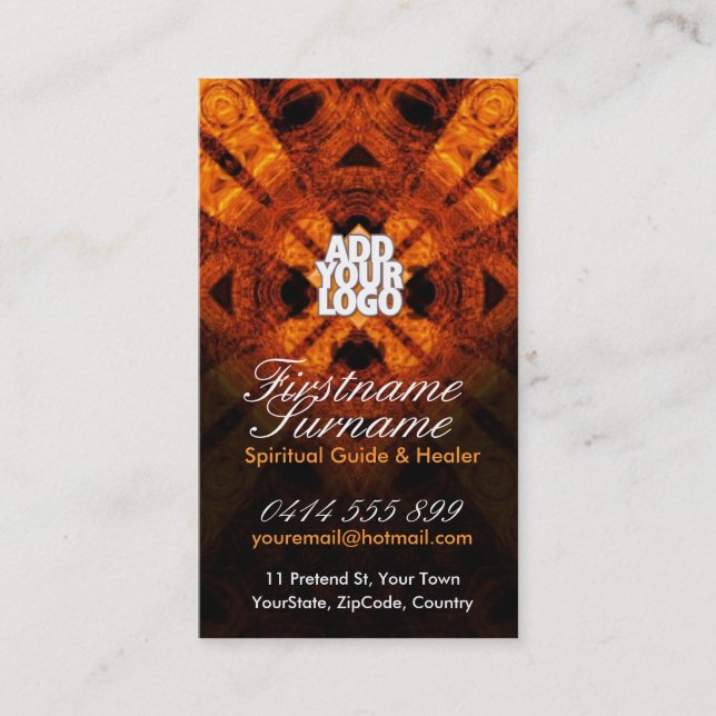 Shaman Tree Spirit avec Cartes de visite de logo (Devant)