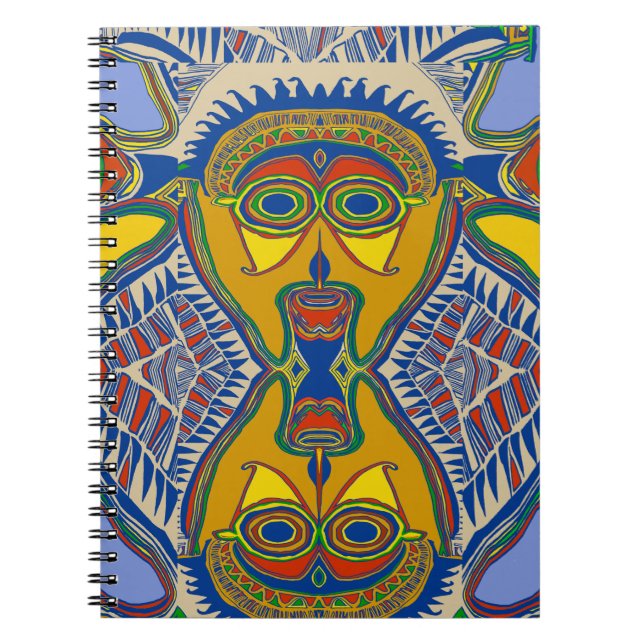 Shaman Tribal Mask Notizblock (Vorderseite)