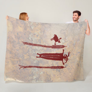 Shaman und Geistführer Fleecedecke