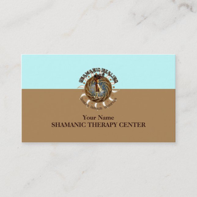 SHAMANIC HEALING - Visitenkarte (Vorderseite)
