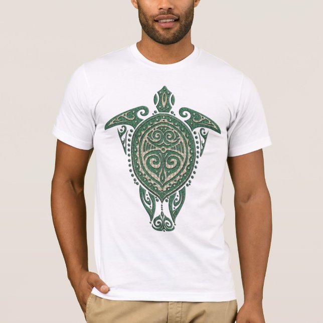 Shamanic Meeresschildkröte-Symbol + Ihre Ideen T-Shirt (Vorderseite)